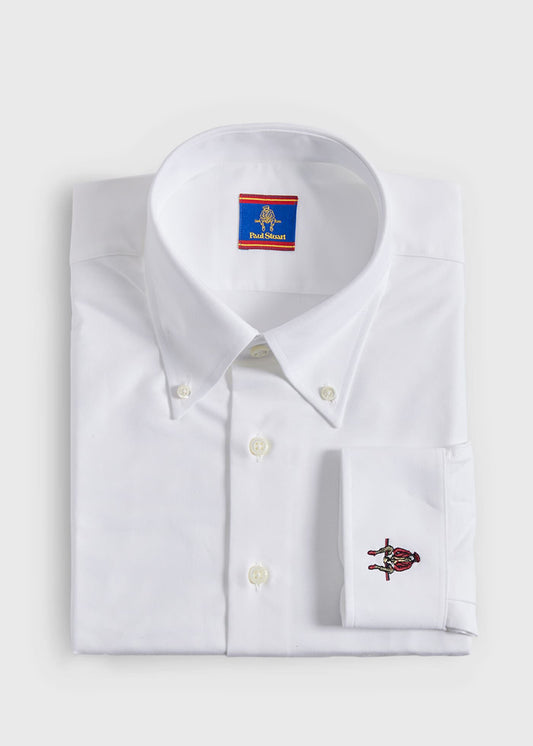 Cotton Oxford Logo Sport Shirt - Paul Stuart Essential