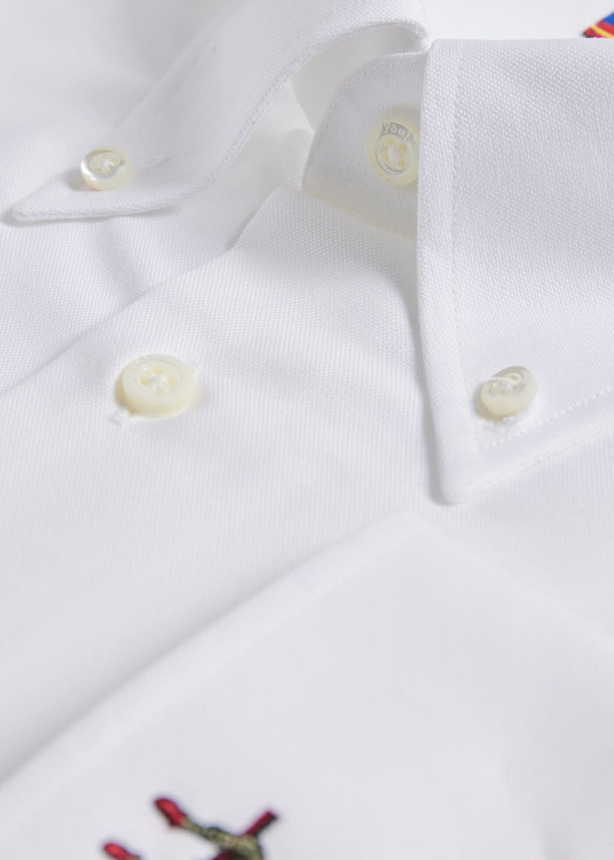 Cotton Oxford Logo Sport Shirt - Paul Stuart Essential