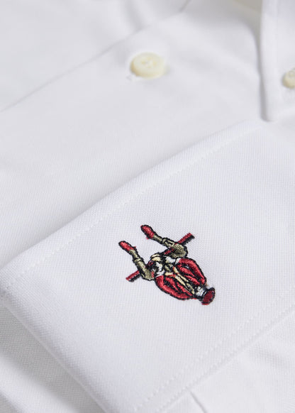 Cotton Oxford Logo Sport Shirt - Paul Stuart Essential