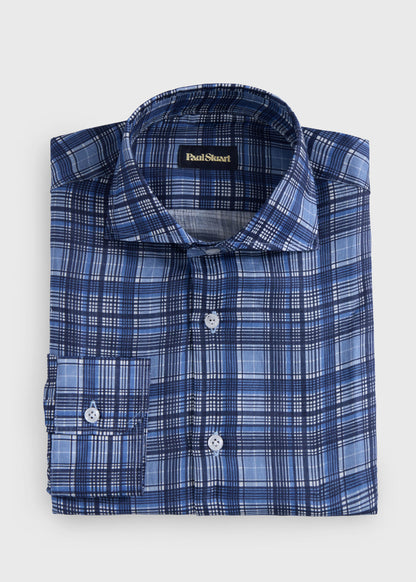Linen Flannel Sport Shirt - Paul Stuart Quality