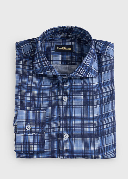 Linen Flannel Sport Shirt - Paul Stuart Quality