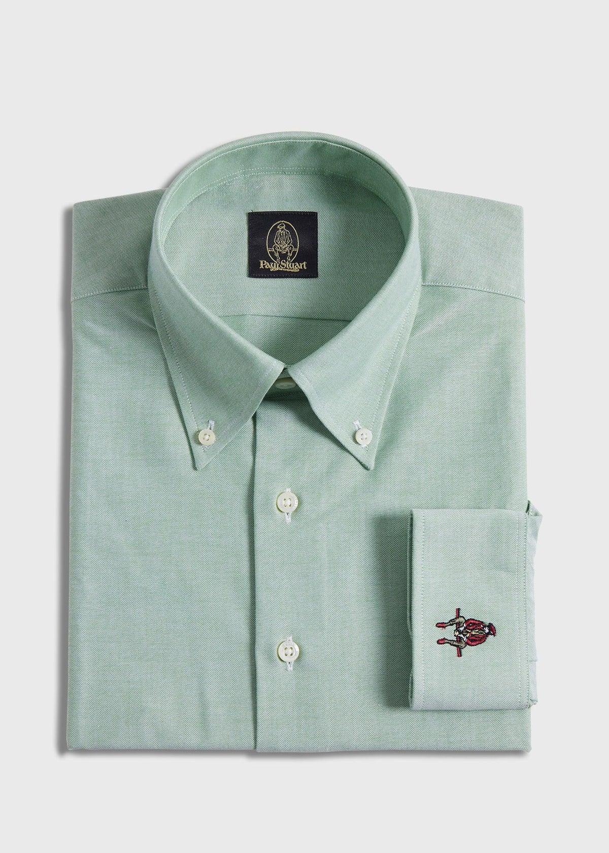 Cotton Oxford Logo Sport Shirt - Paul Stuart Smart Buy