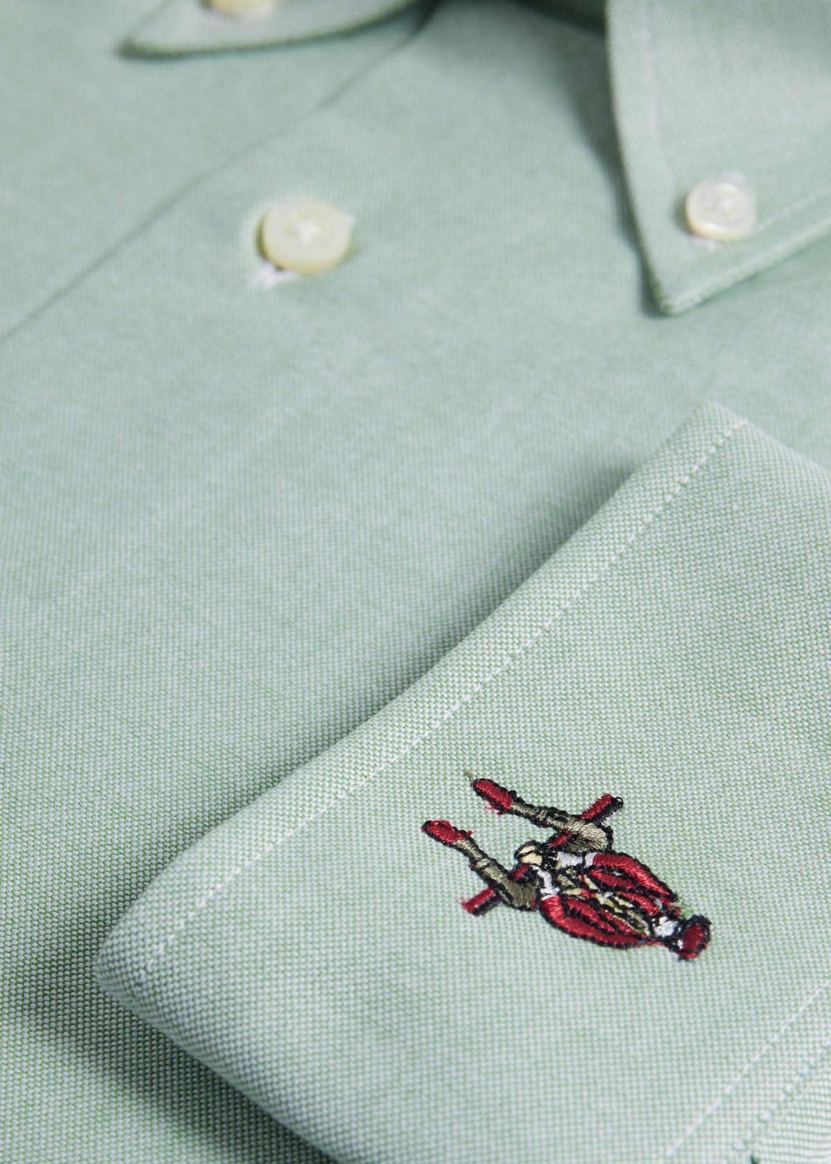 Cotton Oxford Logo Sport Shirt - Paul Stuart Smart Buy