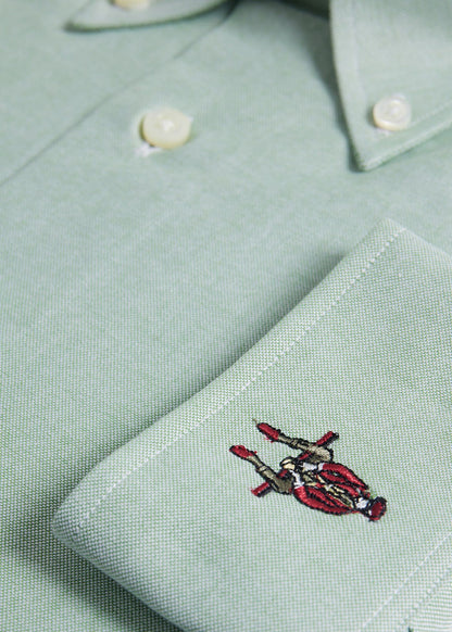 Cotton Oxford Logo Sport Shirt - Paul Stuart Smart Buy