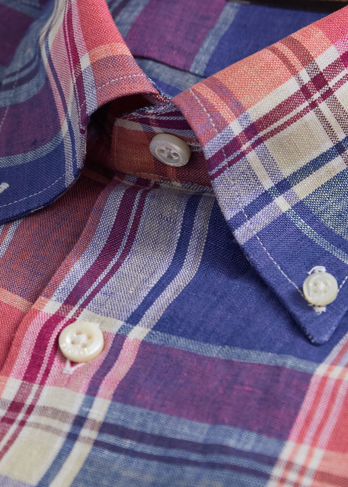 Linen Madras Shirt - Paul Stuart Essential