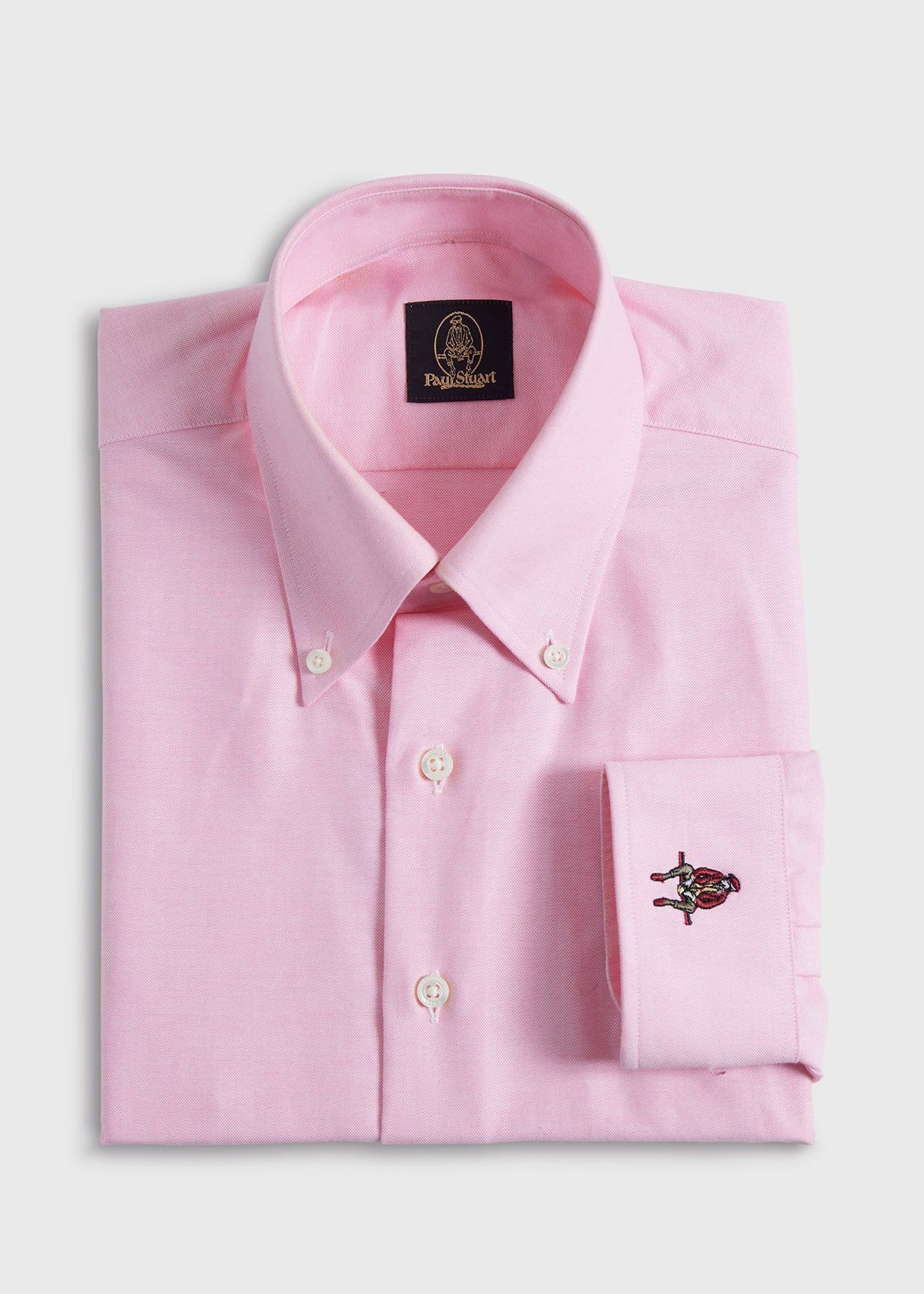 Cotton Oxford Logo Sport Shirt - Paul Stuart Signature