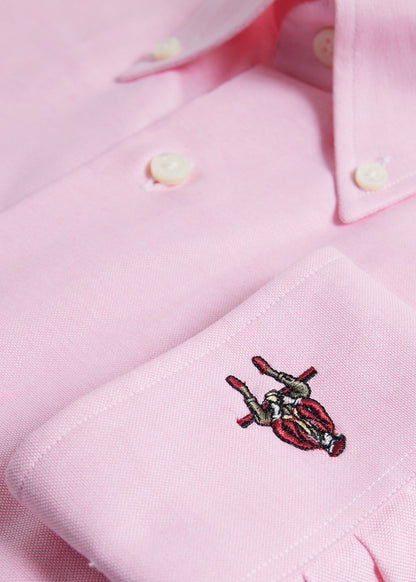 Cotton Oxford Logo Sport Shirt - Paul Stuart Signature