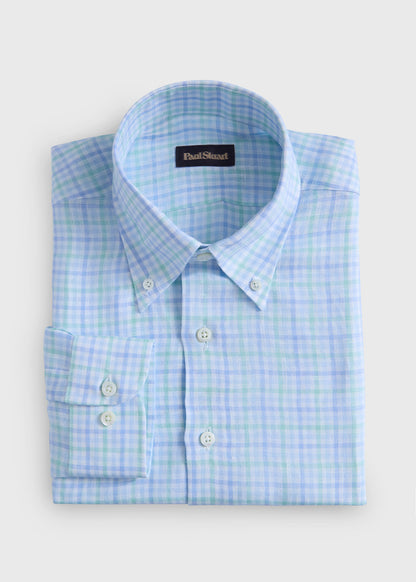 Linen Plaid Shirt - Paul Stuart Featured