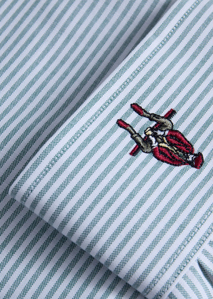Stripe Oxford Logo Sport Shirt - Paul Stuart Hot Sale