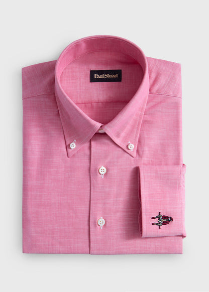 Cotton Twill Logo Sport Shirt - Paul Stuart Special Offer