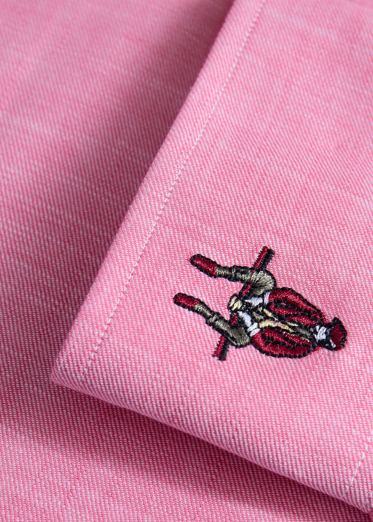 Cotton Twill Logo Sport Shirt - Paul Stuart Special Offer