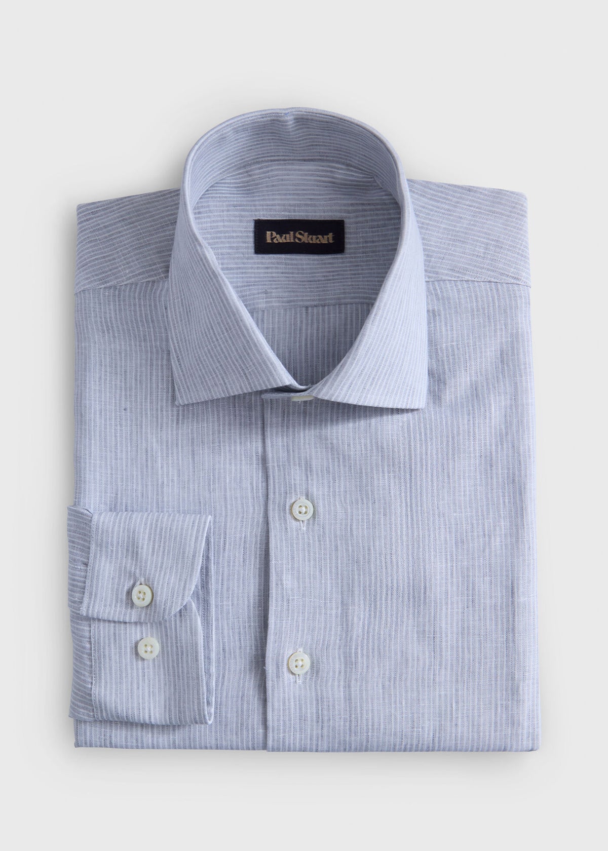 Linen Stripe Shirt - Paul Stuart Sale