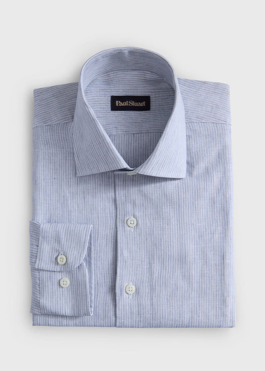 Linen Stripe Shirt - Paul Stuart Sale
