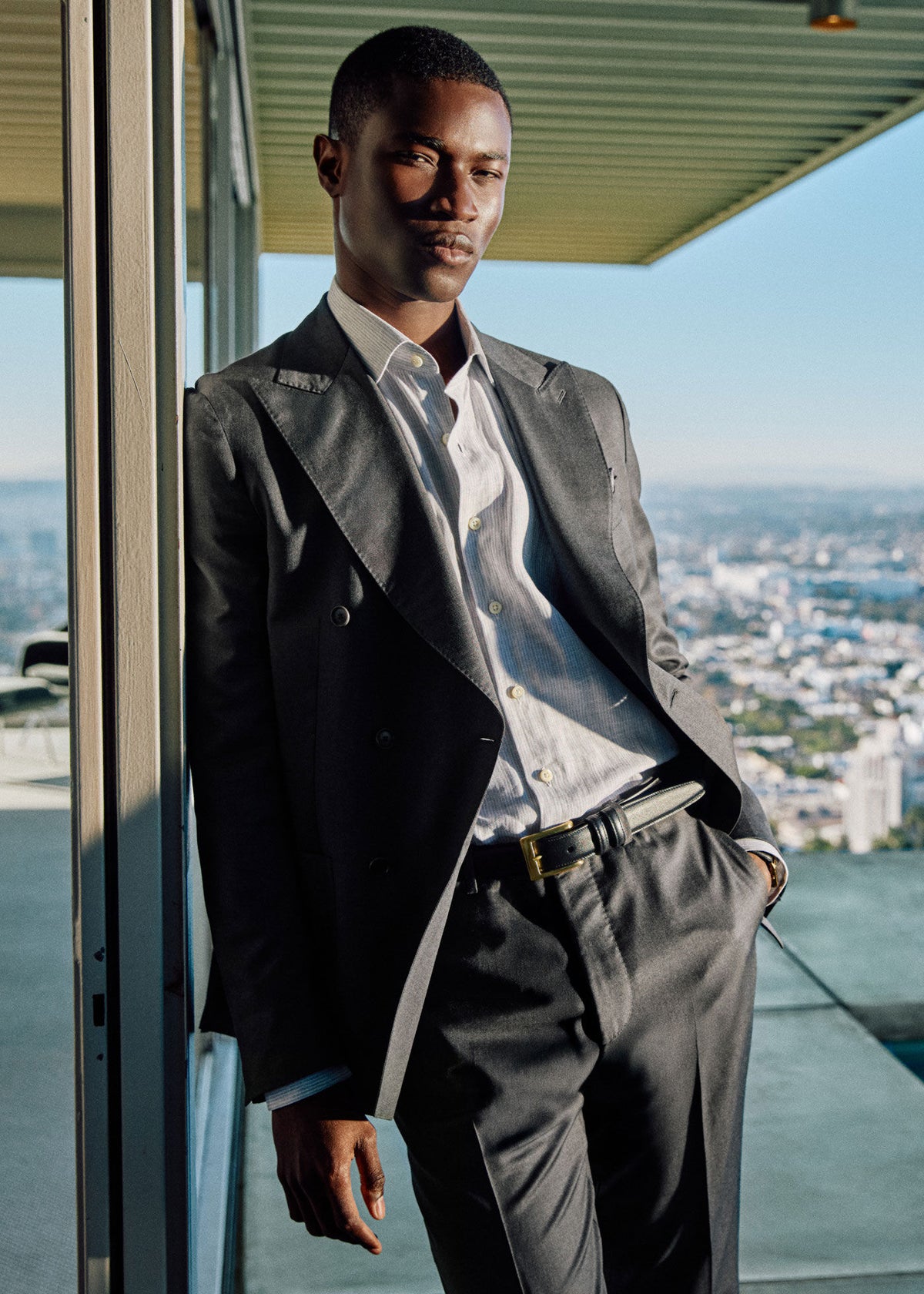 Linen Stripe Shirt - Paul Stuart Sale