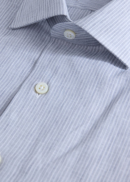 Linen Stripe Shirt - Paul Stuart Sale