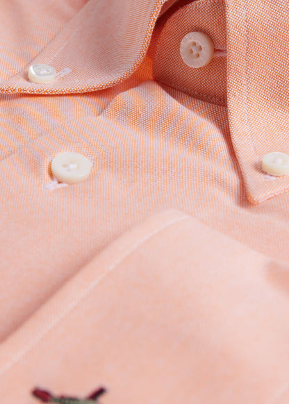 Cotton Oxford Logo Sport Shirt - Paul Stuart Signature