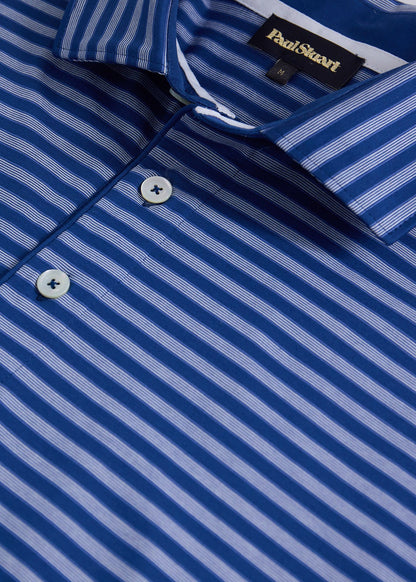 Deco Stripe Performance Polo - Paul Stuart Recommended