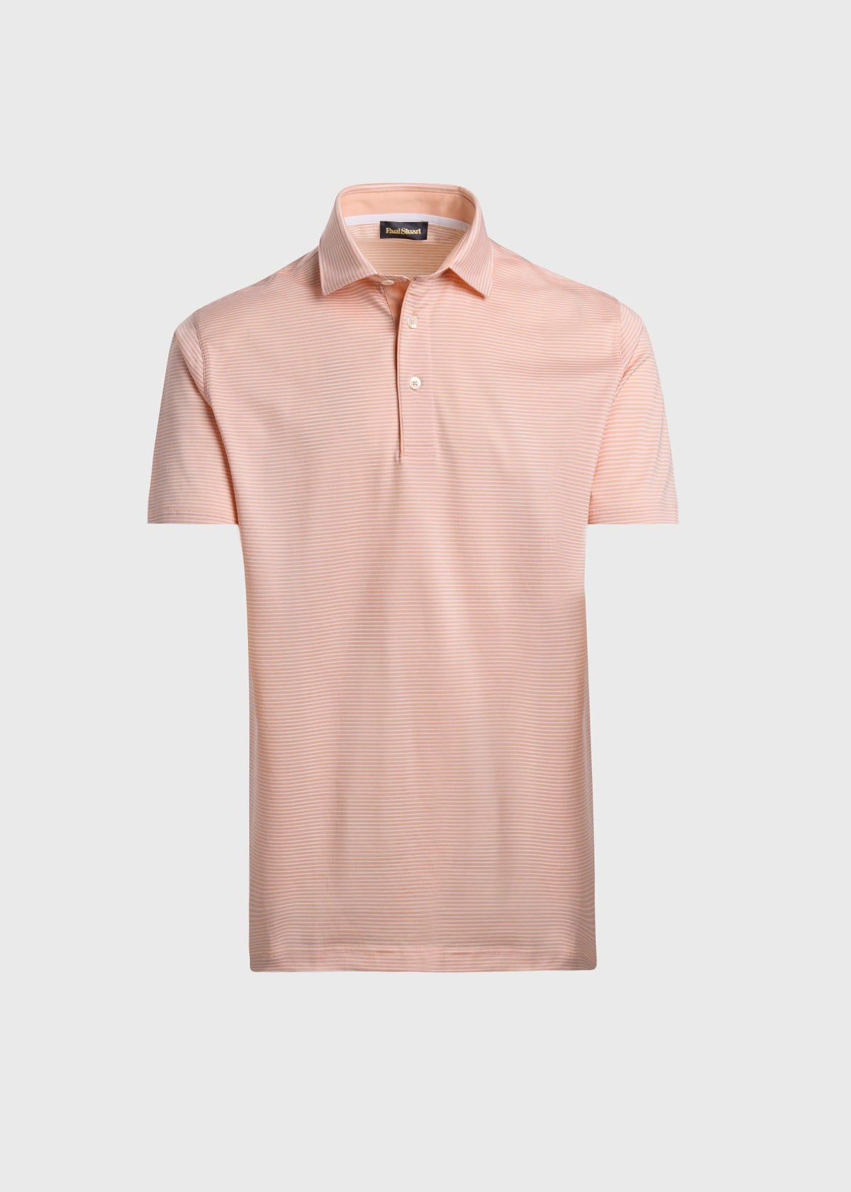 Two-Tone Stripe Performance Polo - Paul Stuart Featured