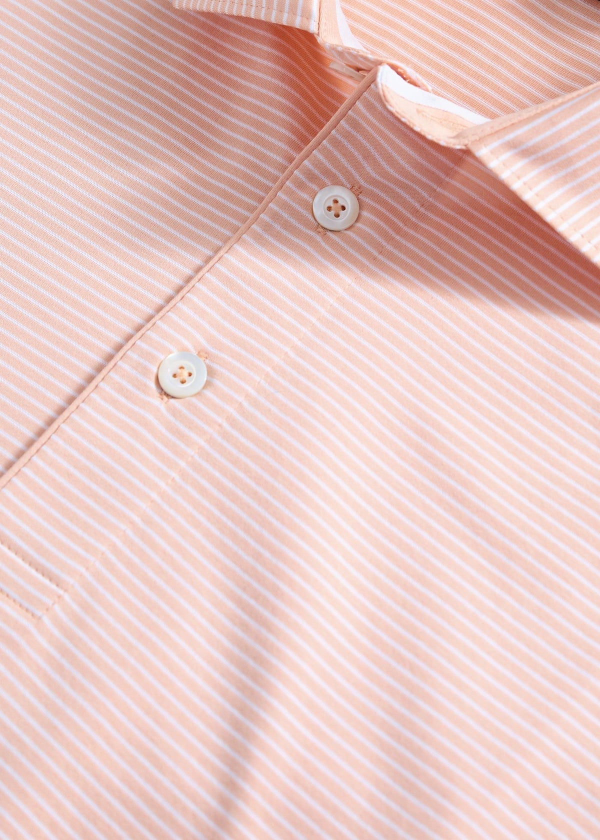 Two-Tone Stripe Performance Polo - Paul Stuart Featured