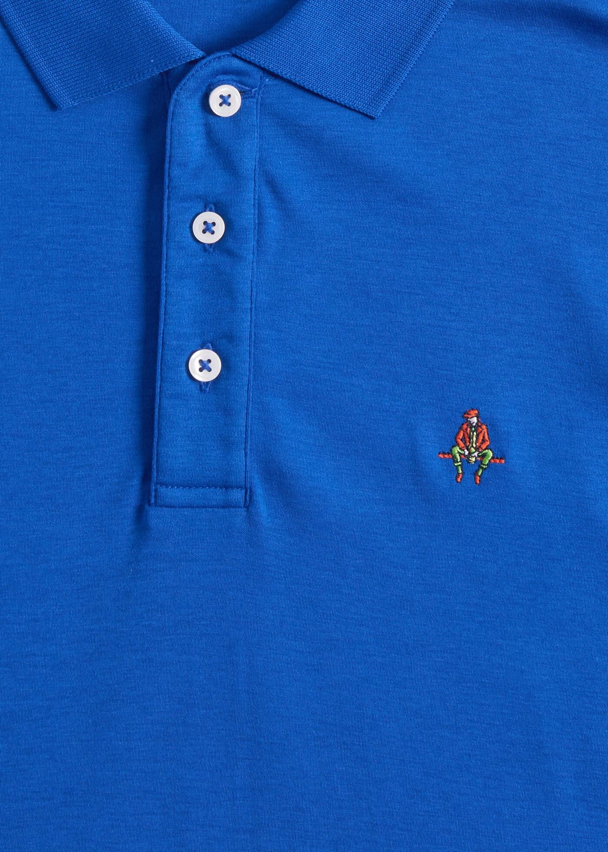 Pima Interlock Logo Polo - Paul Stuart Smart Buy