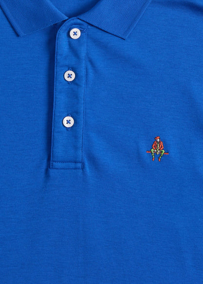 Pima Interlock Logo Polo - Paul Stuart Smart Buy