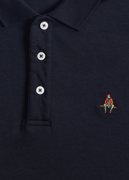 Pima Interlock Logo Polo - Paul Stuart Exclusive