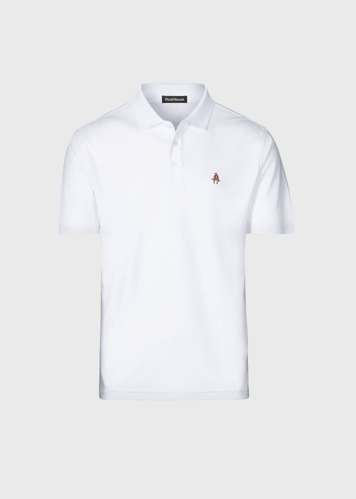 Pima Interlock Logo Polo - Paul Stuart Latest