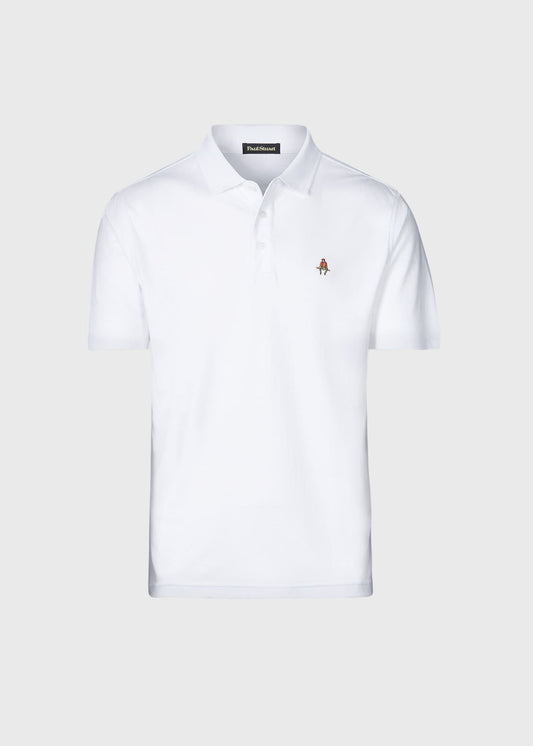 Pima Interlock Logo Polo - Paul Stuart Latest