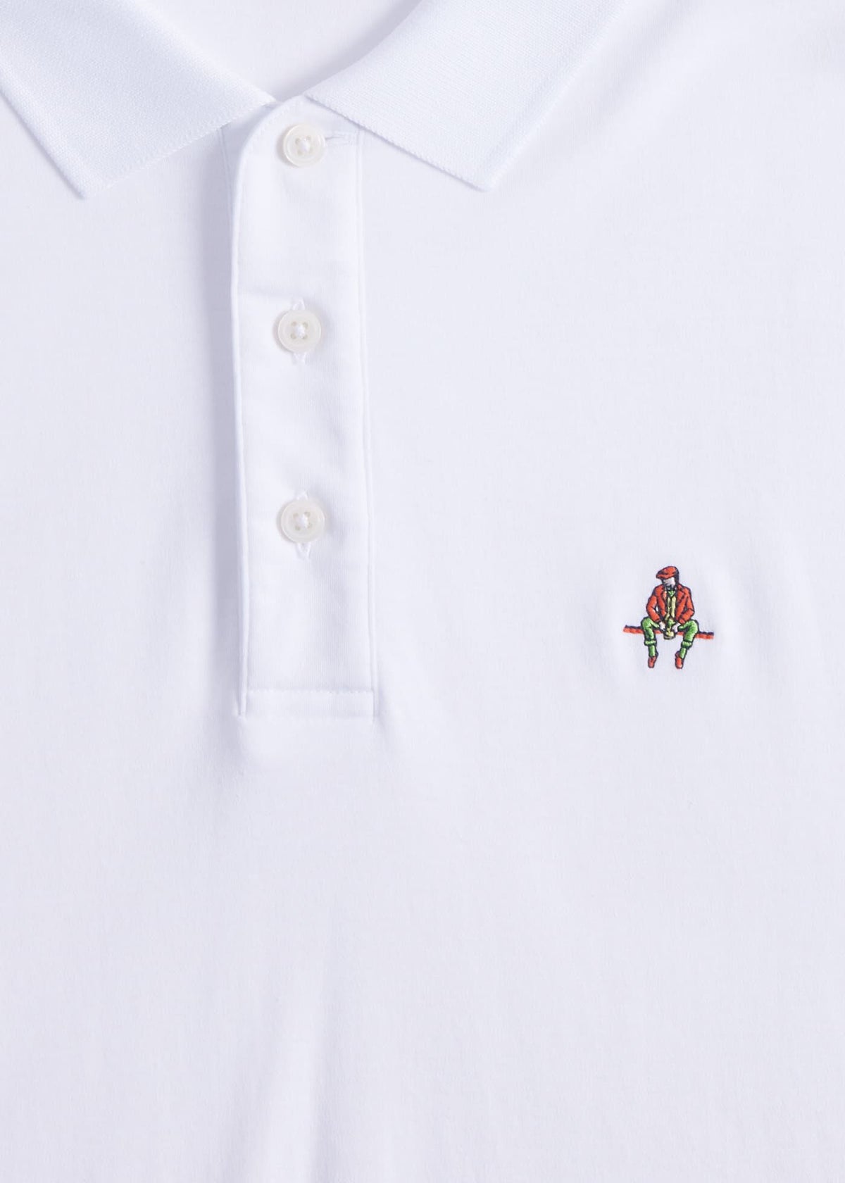 Pima Interlock Logo Polo - Paul Stuart Latest