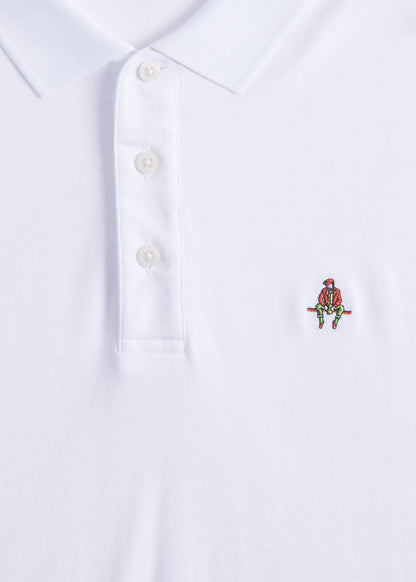Pima Interlock Logo Polo - Paul Stuart Latest