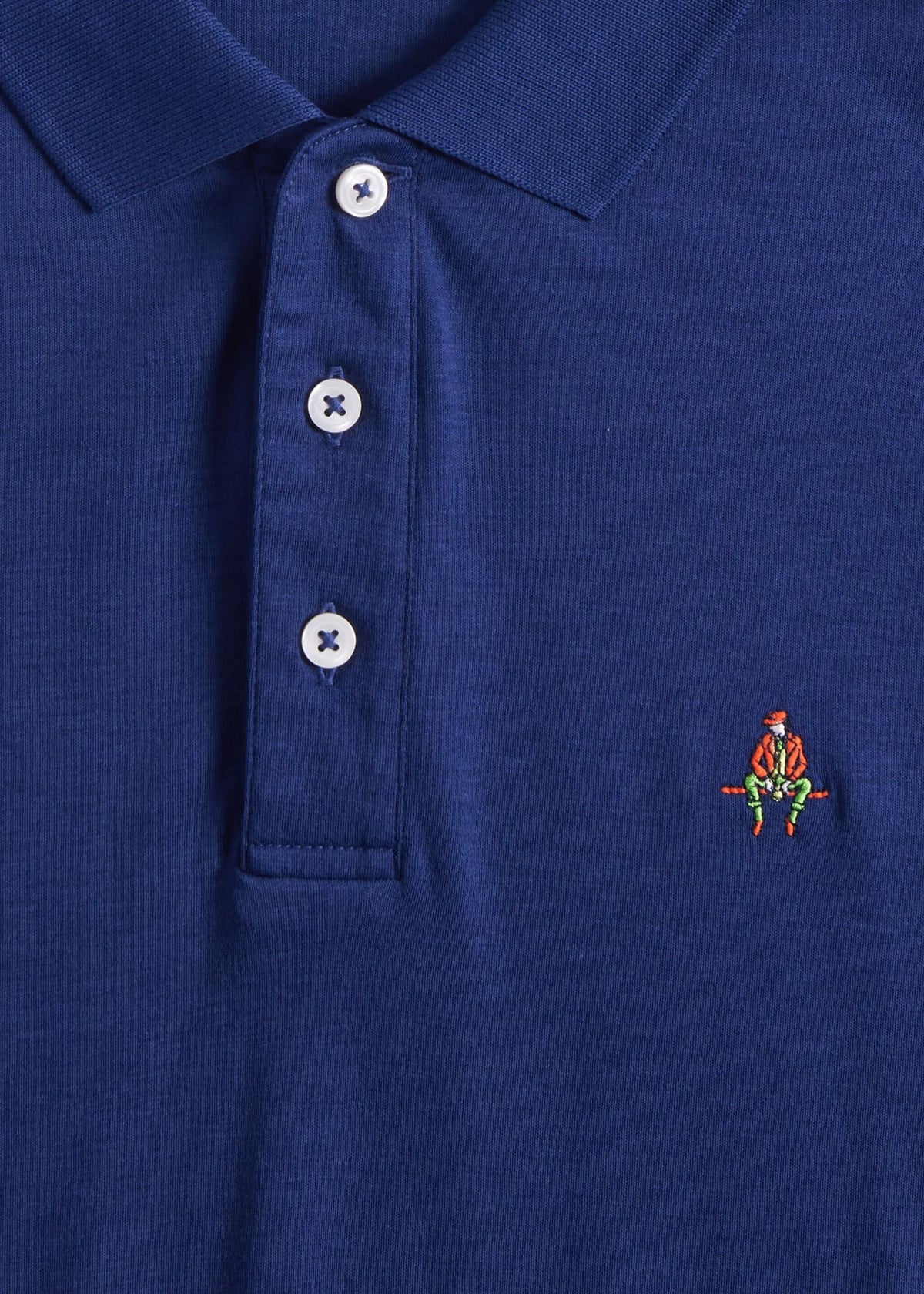 Pima Interlock Logo Polo - Paul Stuart Signature