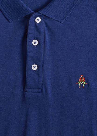 Pima Interlock Logo Polo - Paul Stuart Signature
