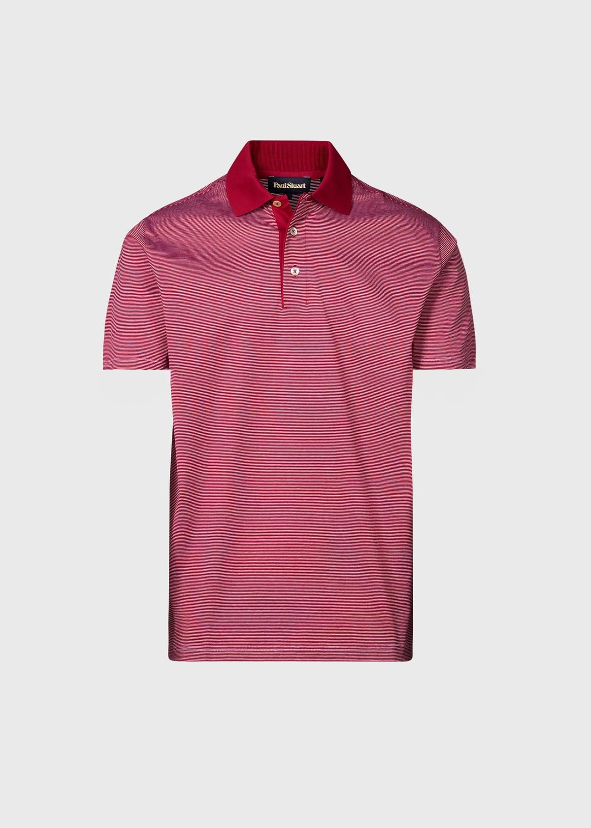 Italian Cotton Micro Stripe Polo - Paul Stuart Latest
