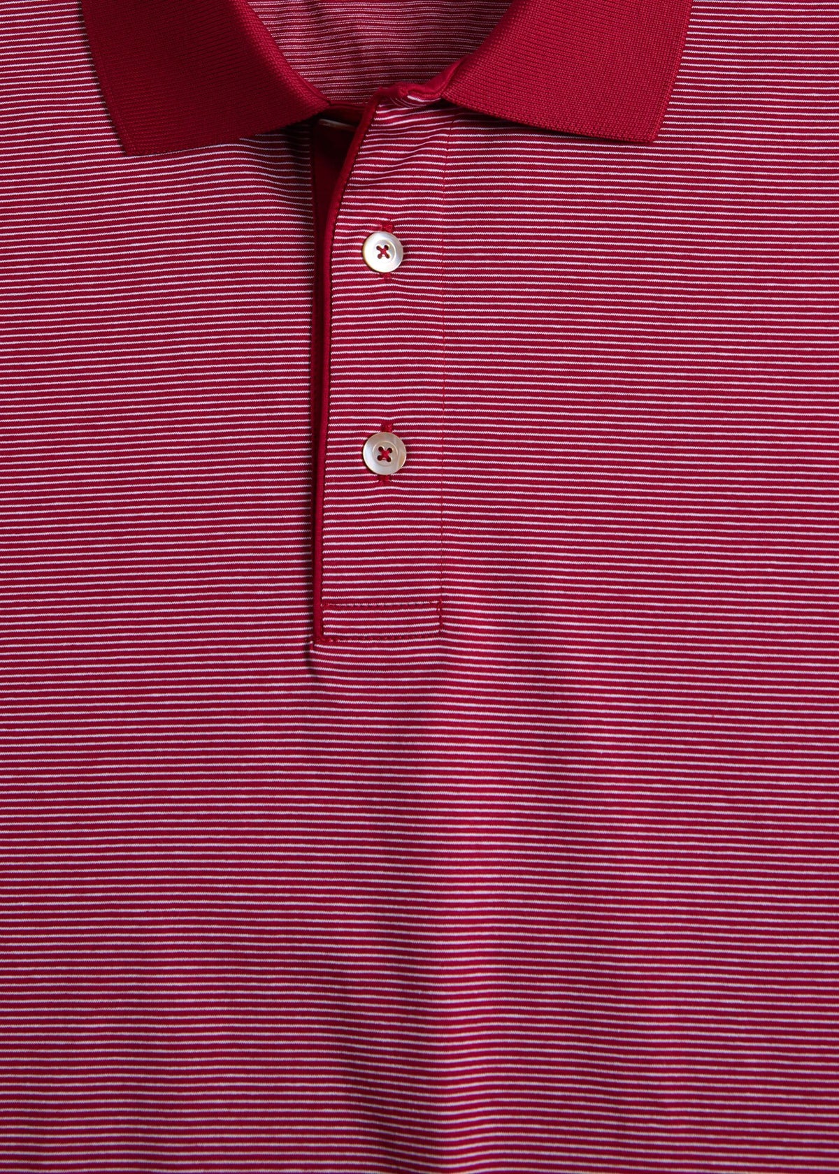 Italian Cotton Micro Stripe Polo - Paul Stuart Latest