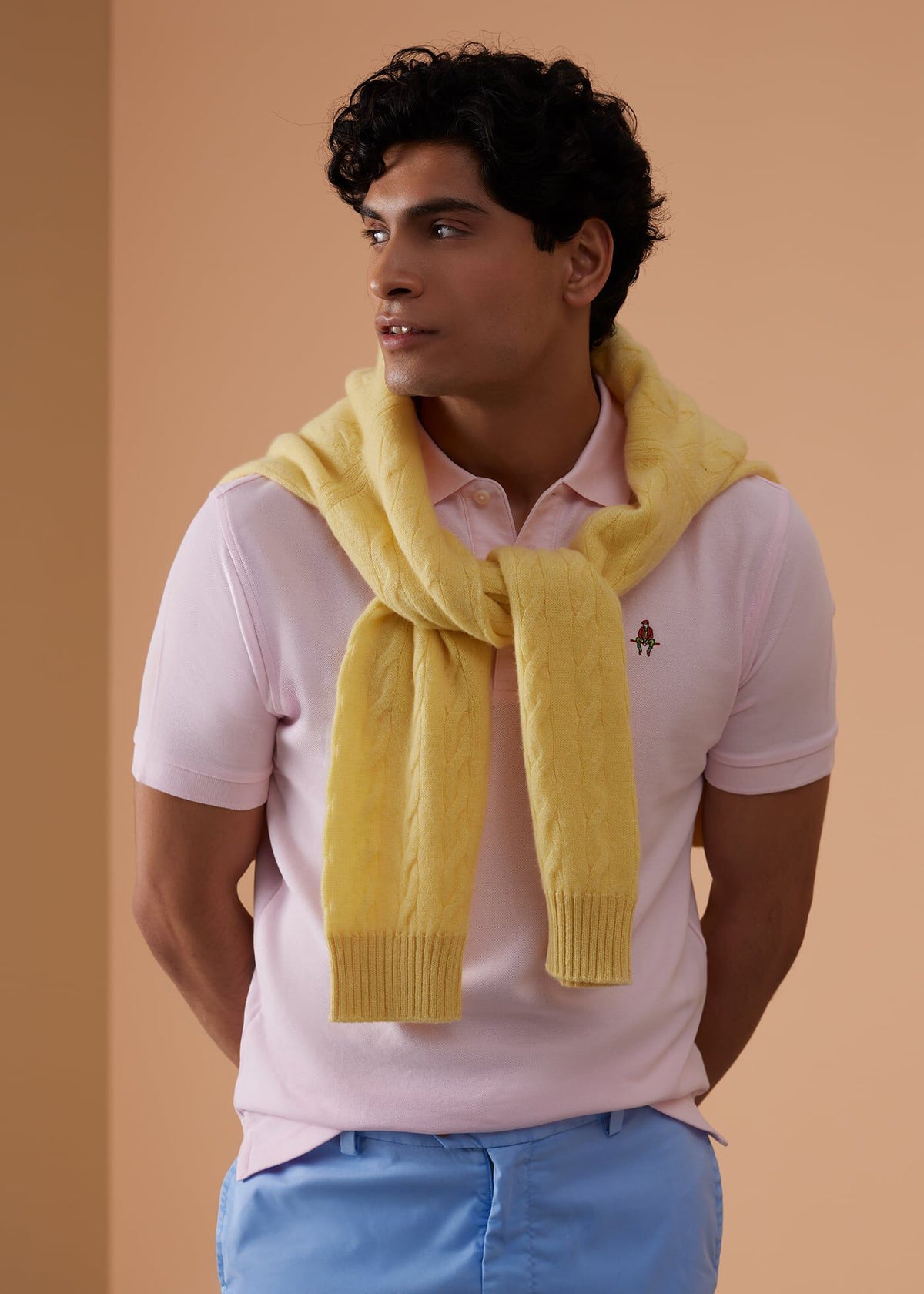 Cotton Pique Logo Polo - Paul Stuart Smart Buy
