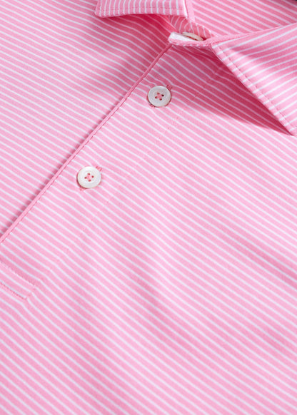 Two-Tone Stripe Performance Polo - Paul Stuart Special Offer