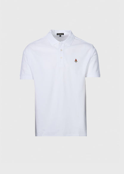 Cotton Pique Logo Polo - Paul Stuart Sale