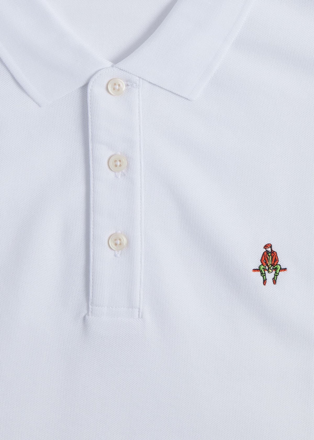 Cotton Pique Logo Polo - Paul Stuart Sale
