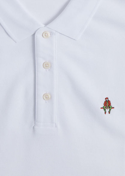 Cotton Pique Logo Polo - Paul Stuart Sale