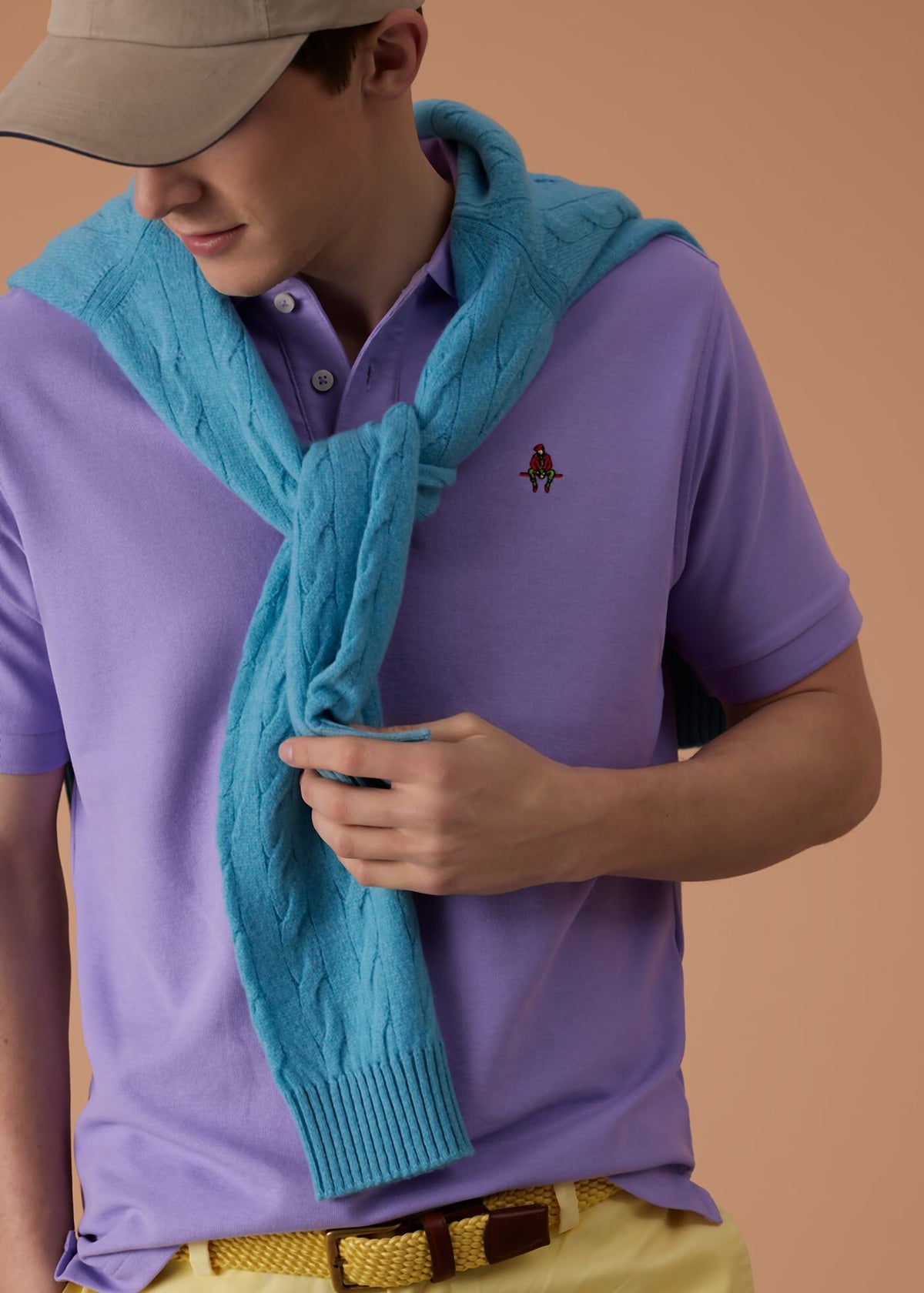 Cotton Pique Logo Polo - Paul Stuart Signature