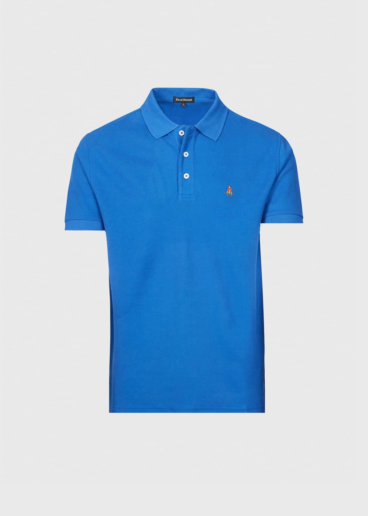 Cotton Pique Logo Polo - Paul Stuart Recommended