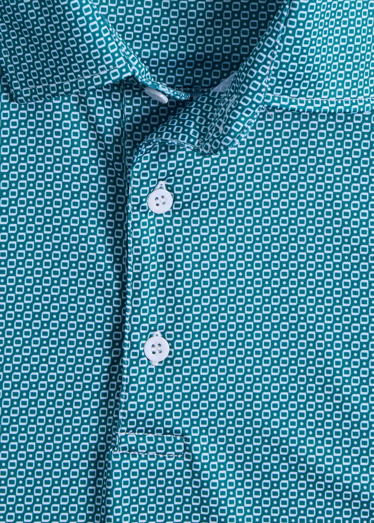 Ultra Soft Deco Square Performance Polo - Paul Stuart New