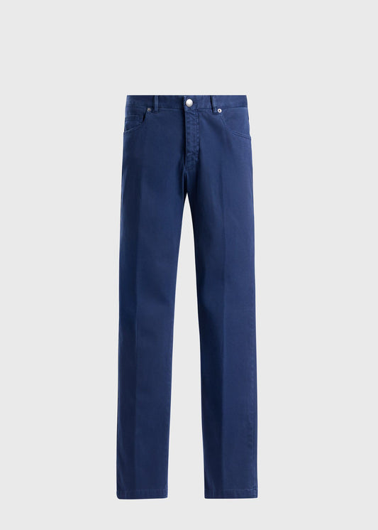 Cotton Twill Five-Pocket Pant - Paul Stuart Premium