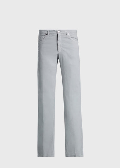 Cotton & Silk Five Pocket Pant - Paul Stuart Classic