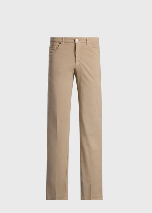 Cotton & Silk Five Pocket Pant - Paul Stuart Everyday