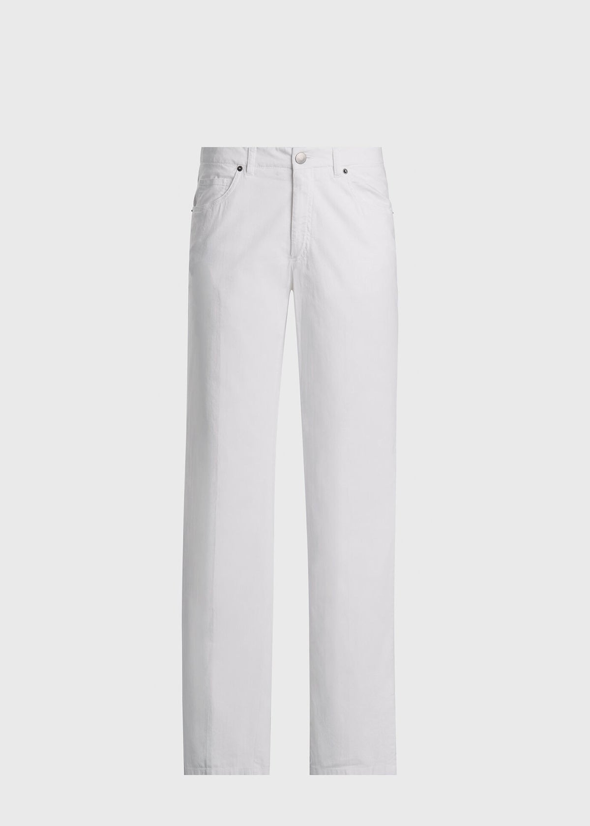 Cotton & Silk Five Pocket Pant - Paul Stuart Featured