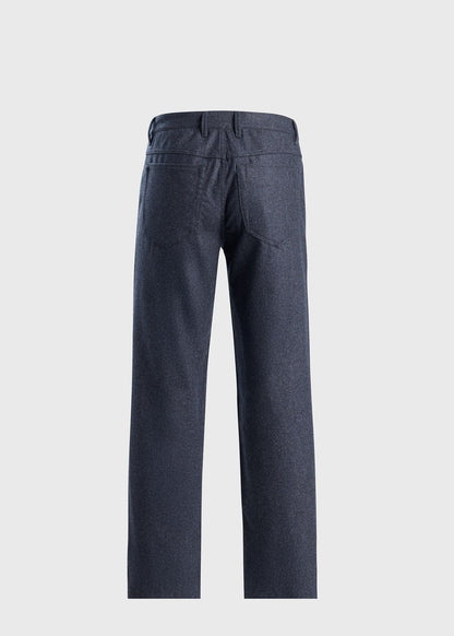 Wool Flannel Five Pocket Pant - Paul Stuart Essential