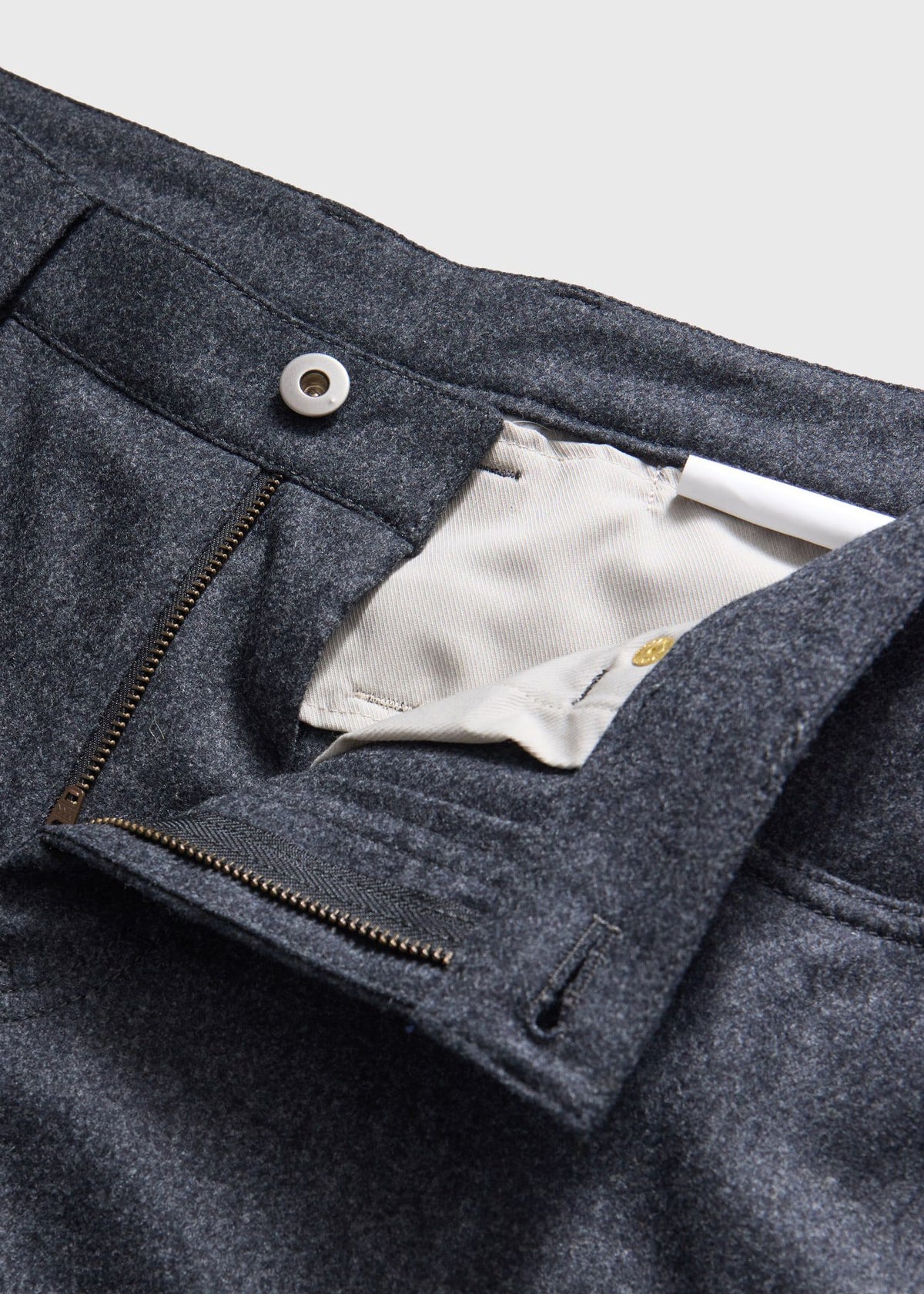 Wool Flannel Five Pocket Pant - Paul Stuart Essential