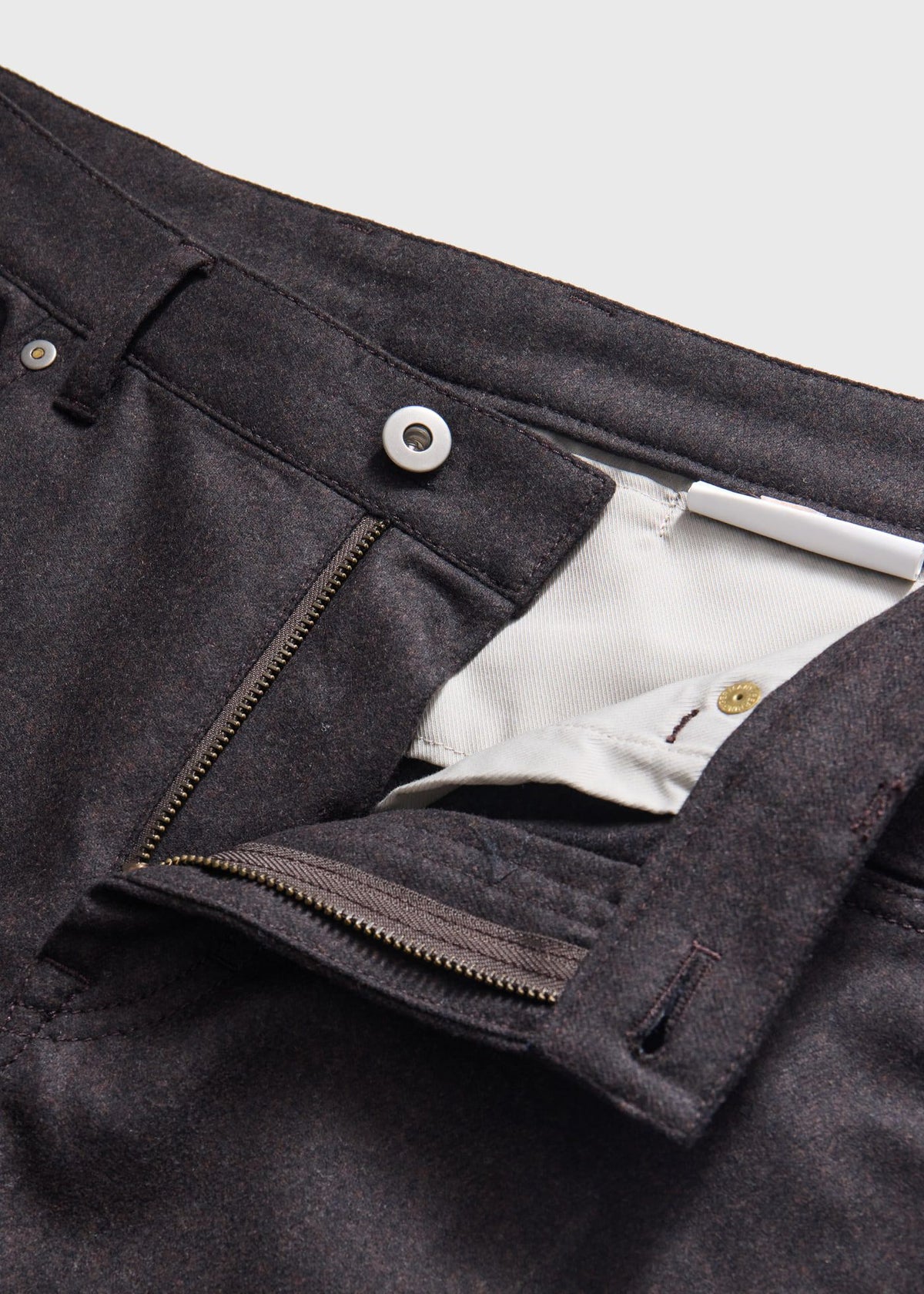 Wool Flannel Five Pocket Pant - Paul Stuart Exclusive