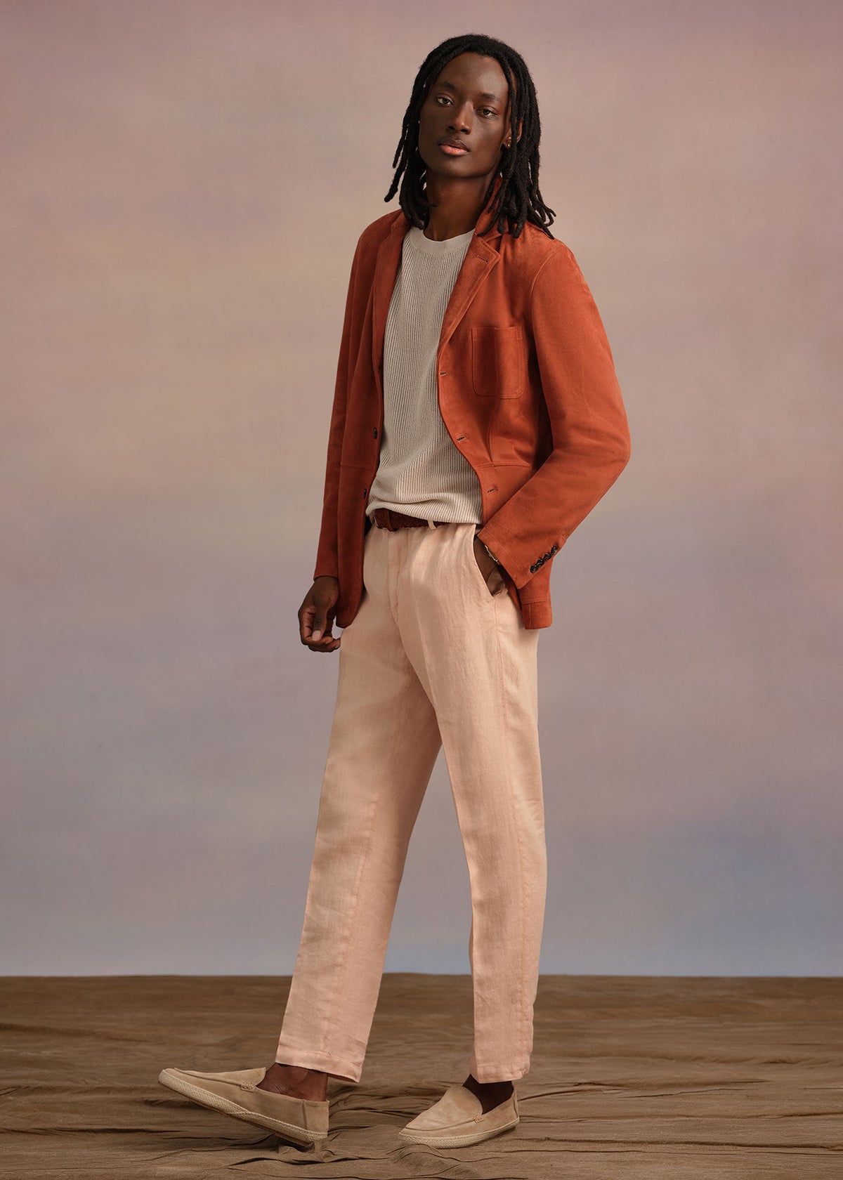 Linen Garment Dyed Trouser - Paul Stuart Exclusive